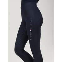 Legging Tommy Hilfiger Equestrian Elmira Winter met strass full grip dames Woestijnlucht Blauw