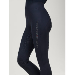 Legging Tommy Hilfiger Equestrian Elmira Winter met strass full grip dames Woestijnlucht Blauw