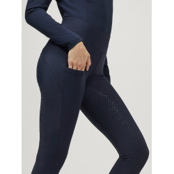 Legging Tommy Hilfiger Equestrian Elmira Winter met strass full grip dames Woestijnlucht Blauw