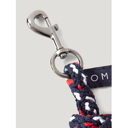 Halster en leadrope Tommy Hilfiger Equestrian Yale met bont Woestijnlucht Blauw Halster en leadrope Tommy Hilfiger Equestrian Yale met bont Woestijnlucht Blauw