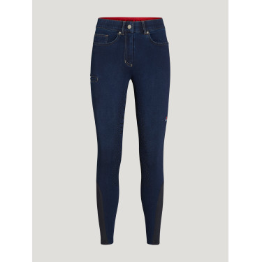 Damesrijbroek Tommy Hilfiger Equestrian Hope denim Spoelen