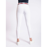 Wedstrijdbroek Tommy Hilfiger Equestrian Geneva dames kniestukken-grip Optisch wit