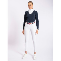 Wedstrijdbroek Tommy Hilfiger Equestrian Geneva dames kniestukken-grip Optisch wit Wedstrijdbroek Tommy Hilfiger Equestrian Geneva dames kniestukken-grip Optisch wit