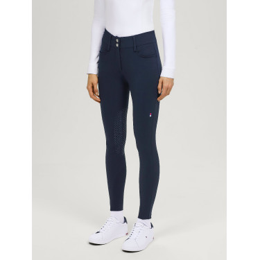 Broek Tommy Hilfiger Equestrian Victoria kniest grip dames Woestijnlucht Blauw