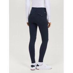 Broek Tommy Hilfiger Equestrian Victoria kniest grip dames Woestijnlucht Blauw