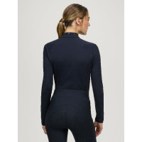 Tommy Hilfiger Equestrian winterpolo met lange mouwen 1/4-zip Beth voor dames Woestijnlucht Blauw Tommy Hilfiger Equestrian winterpolo met lange mouwen 1/4-zip Beth voor dames Woestijnlucht Blauw