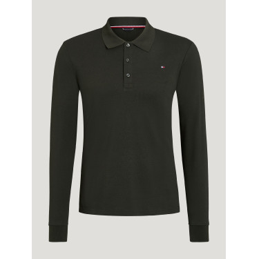 Tommy Hilfiger Equestrian Erwin herenshirt met lange mouwen Zwart