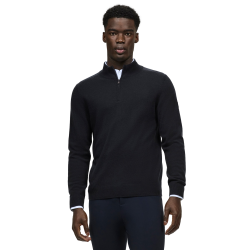 Kasjmier trui Tommy Hilfiger Equestrian 1/2 zip Oakfield heren Woestijnlucht Blauw Kasjmier trui Tommy Hilfiger Equestrian 1/2 zip Oakfield heren Woestijnlucht Blauw