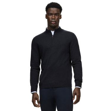 Kasjmier trui Tommy Hilfiger Equestrian 1/2 zip Oakfield heren Woestijnlucht Blauw Kasjmier trui Tommy Hilfiger Equestrian 1/2 zip Oakfield heren Woestijnlucht Blauw