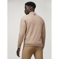 Kasjmier trui Tommy Hilfiger Equestrian 1/2 zip Oakfield heren Woestijnlucht Blauw Kasjmier trui Tommy Hilfiger Equestrian 1/2 zip Oakfield heren Woestijnlucht Blauw