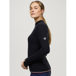 Cashmere trui Tommy Hilfiger Equestrian Ellery dames Woestijnlucht Blauw Cashmere trui Tommy Hilfiger Equestrian Ellery dames Woestijnlucht Blauw