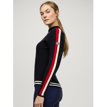 Tommy Hilfiger Equestrian Carol dames sweatvest met rits Woestijnlucht Blauw Tommy Hilfiger Equestrian Carol dames sweatvest met rits Woestijnlucht Blauw