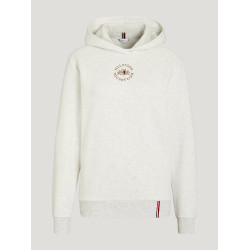 Unisex Tommy Hilfiger Equestrian Grove hoodie Ecru Beige