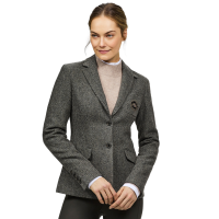 Damesblazer Tommy Hilfiger Equestrian Albany tweed Gemêleerd grijs Damesblazer Tommy Hilfiger Equestrian Albany tweed Gemêleerd grijs