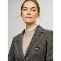 Damesblazer Tommy Hilfiger Equestrian Albany tweed Gemêleerd grijs Damesblazer Tommy Hilfiger Equestrian Albany tweed Gemêleerd grijs