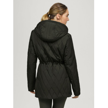 Gewatteerd jack Tommy Hilfiger Equestrian Forest dames Zwart Gewatteerd jack Tommy Hilfiger Equestrian Forest dames Zwart