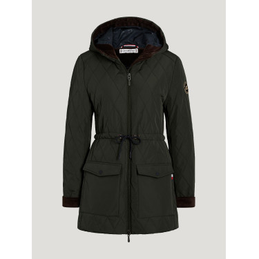 Gewatteerd jack Tommy Hilfiger Equestrian Forest dames Zwart Gewatteerd jack Tommy Hilfiger Equestrian Forest dames Zwart