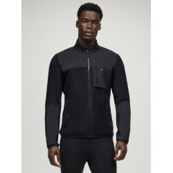 Heren fleecejack Tommy Hilfiger Equestrian Woodstock Woestijnlucht Blauw