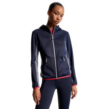 Softshelljack Tommy Hilfiger Equestrian London dames Woestijnlucht Blauw
