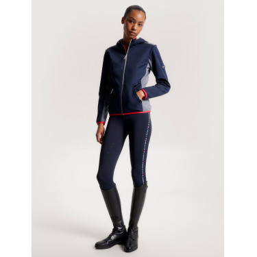 Softshelljack Tommy Hilfiger Equestrian London dames Woestijnlucht Blauw
