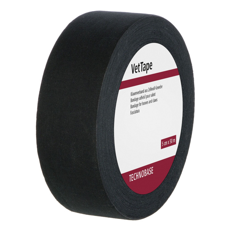 Zelfklevende bandage voor hoef VetTape Kerbl zwart 50 m x 50 mm