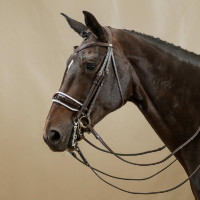 Hoofdstel Werkend door Dy'on Muserolle Groot Vernis Witte Voering Bruin