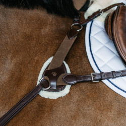 Borsttuig met 5 punten met elastieken New English Collection Dy'on Bruin