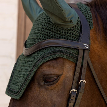 Kentucky Wellington fluwelen anti-vliegendeken met mini-parels Donkergroen