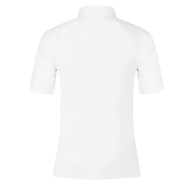 Kentucky Classic wedstrijdshirt dames met glinsterende rits, korte mouwen Wit Kentucky Classic wedstrijdshirt dames met glinsterende rits, korte mouwen Wit