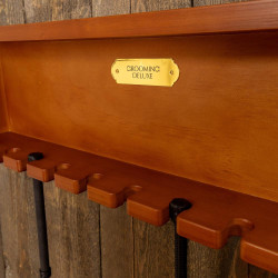 Rechtdoor Zweephouder Grooming Deluxe van Kentucky Hout Beige