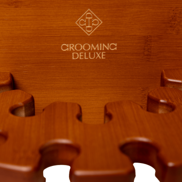 Ronde zweephouder Grooming Deluxe van Kentucky Hout Beige