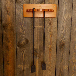 Ronde zweephouder Grooming Deluxe van Kentucky Hout Beige