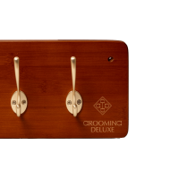 Singel- en jassenhanger 10 haken Grooming Deluxe van Kentucky Hout Beige