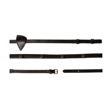 Dy'on rubber teugels 1/2 met 7 geïntegreerde stoppers Zwart Dy'on rubber teugels 1/2 met 7 geïntegreerde stoppers Zwart