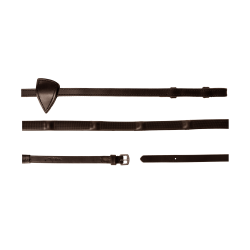 Dy'on rubber teugels 1/2 met 7 geïntegreerde stoppers Bruin Dy'on rubber teugels 1/2 met 7 geïntegreerde stoppers Bruin