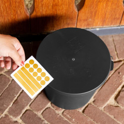 Emmer met deksel Grooming Deluxe van Kentucky Zwart