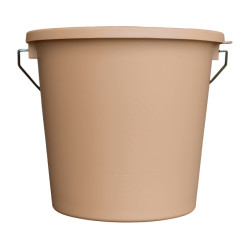Emmer met deksel Grooming Deluxe van Kentucky Beige Emmer met deksel Grooming Deluxe van Kentucky Beige