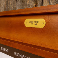 Magnetisch staltableau met frame Grooming Deluxe van Kentucky Hout Beige