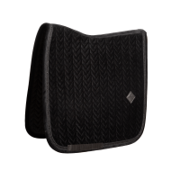 Kentucky velvet mini Pearls Dressuur zadeldekje Zwart