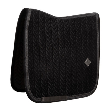 Kentucky velvet mini Pearls Dressuur zadeldekje Zwart