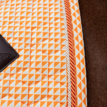Kentucky fluwelen zadeldek met prints Oranje