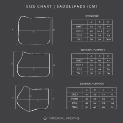 Imperial Riding Luminous Dressage zadeldek Zwart Imperial Riding Luminous Dressage zadeldek Zwart