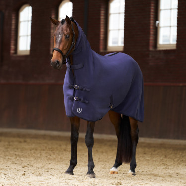 Fleecedeken met hals Imperial Riding Fundamental Marine Marineblauw Fleecedeken met hals Imperial Riding Fundamental Marine Marineblauw