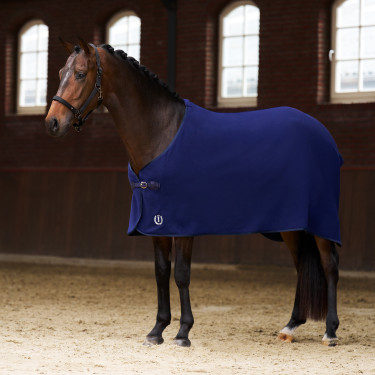 Fleece deken Imperial Riding Fundamental Basic Marine Marineblauw
