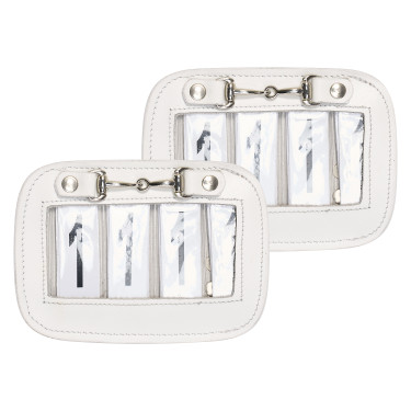 Wedstrijdnummer HV Polo Gloria square per 2 Wit