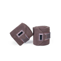 Polo-bandages Equestrian Stockholm Helemaal zwart glanzend