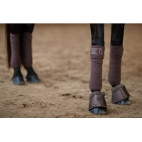 Polo-bandages Equestrian Stockholm Helemaal zwart glanzend
