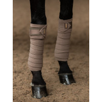 Polo-bandages Equestrian Stockholm Helemaal zwart glanzend