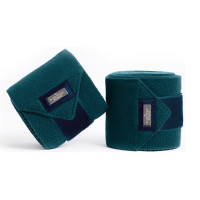 Polo-bandages Equestrian Stockholm Helemaal zwart glanzend
