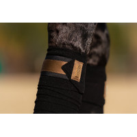 Polo-bandages Equestrian Stockholm Helemaal zwart glanzend